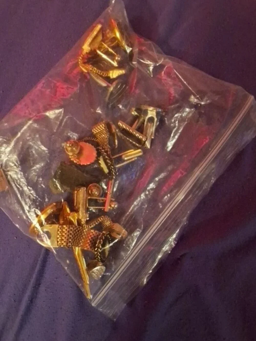 Mens Cufflinks And Tie Pins Lot